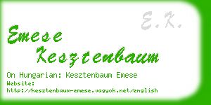 emese kesztenbaum business card